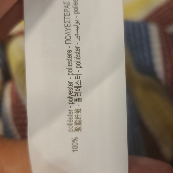 Zara Striped textured ribbed pants size Small - Picture 6 of 6